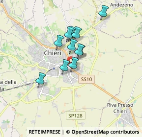 Mappa Strada Riva, 10023 Chieri TO, Italia (1.24455)