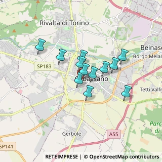Mappa Via Massimo D'Azeglio, 10043 Orbassano TO, Italia (1.27417)