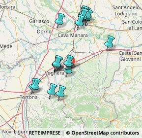 Mappa Via Nenni, 27054 Montebello della Battaglia PV, Italia (14.3795)