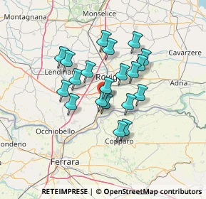 Mappa Strada Statale Adriatica, 45033 Bosaro RO, Italia (10.617)