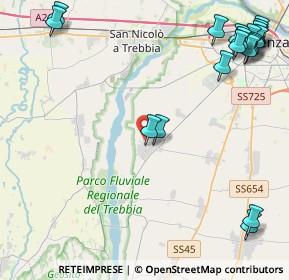 Mappa Via Guglielmo Marconi, 29020 Gossolengo PC, Italia (6.3695)