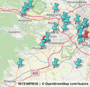 Mappa Via Avogadro, 10090 Bruino TO, Italia (10.452)