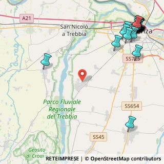 Mappa Via Pace, 29020 Gossolengo PC, Italia (6.9115)