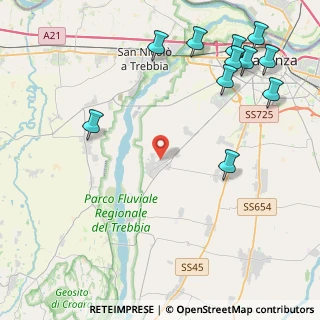 Mappa Via Pace, 29020 Gossolengo PC, Italia (5.72)