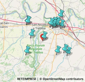 Mappa Localita Caratta, 29020 Gossolengo PC, Italia (7.118)