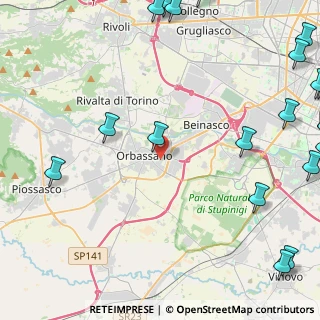 Mappa Via Italo Calvino, 10043 Orbassano TO, Italia (7.33)