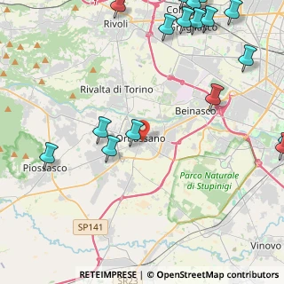 Mappa Via Filzi Fabio, 10043 Orbassano TO, Italia (6.8585)