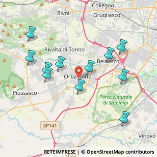 Mappa Via Filzi Fabio, 10043 Orbassano TO, Italia (4.17273)