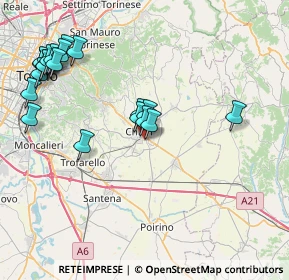 Mappa Piazza Nicolò Francone, 10023 Chieri TO, Italia (9.2635)