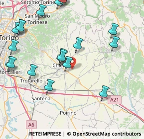 Mappa Via Luigi Pirandello, 10023 Chieri TO, Italia (9.9055)