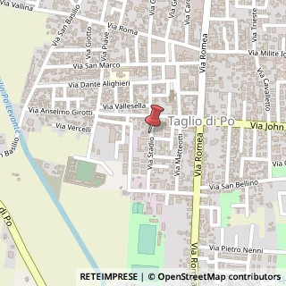 Mappa Via Stadio, 8, 45019 Taglio di Po, Rovigo (Veneto)