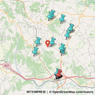Mappa Via Corsione, 14030 Frinco AT, Italia (9.2575)