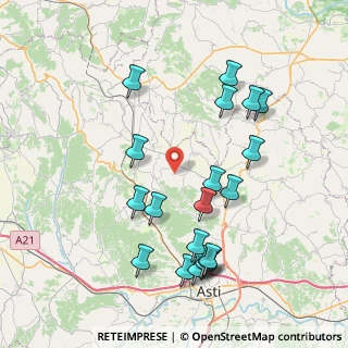 Mappa Via Corsione, 14030 Frinco AT, Italia (8.471)