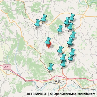 Mappa Via Corsione, 14030 Frinco AT, Italia (7.99833)