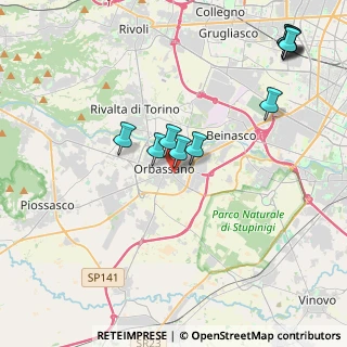 Mappa Via A. Marconi, 10043 Orbassano TO, Italia (4.57364)