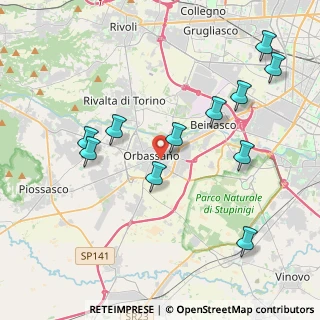 Mappa Via A. Marconi, 10043 Orbassano TO, Italia (4.32636)