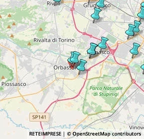 Mappa Via A. Marconi, 10043 Orbassano TO, Italia (5.996)