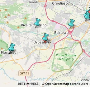 Mappa Via A. Marconi, 10043 Orbassano TO, Italia (7.491)