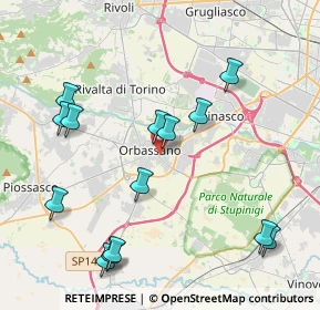 Mappa Via A. Marconi, 10043 Orbassano TO, Italia (4.57786)