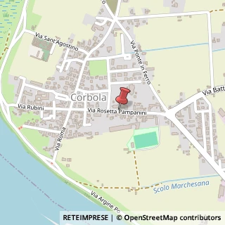 Mappa Via Rosetta Pampanini, 45015 Corbola RO, Italia, 45015 Corbola, Rovigo (Veneto)