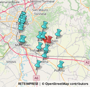 Mappa SP 123, 10023 Chieri TO (7.28316)