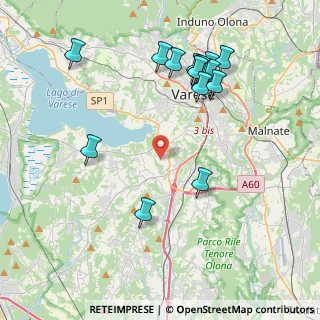 Mappa Via Trento, 21020 Buguggiate VA, Italia (4.37133)