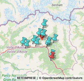 Mappa Frazione Promiod, 11024 Châtillon AO, Italia (8.48231)