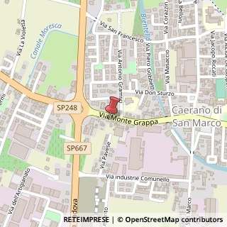 Mappa Via Monte Grappa, 105, 31031 Caerano di San Marco, Treviso (Veneto)