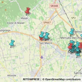 Mappa Via Settembre, 31031 Caerano di San Marco TV, Italia (3.1105)