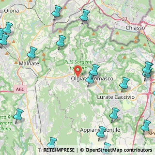 Mappa Via Albert Einstein, 22077 Olgiate Comasco CO, Italia (6.9315)