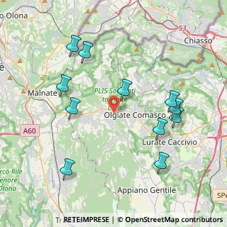 Mappa Via Albert Einstein, 22077 Olgiate Comasco CO, Italia (4.29818)