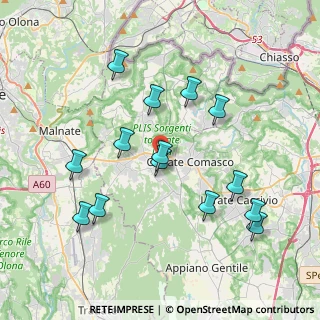 Mappa Via Albert Einstein, 22077 Olgiate Comasco CO, Italia (3.88929)