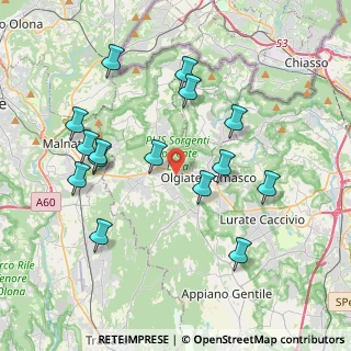 Mappa Via Albert Einstein, 22077 Olgiate Comasco CO, Italia (3.986)