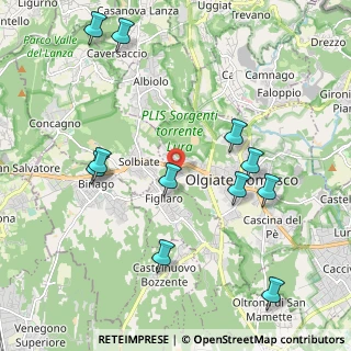 Mappa Via Albert Einstein, 22077 Olgiate Comasco CO, Italia (2.28909)