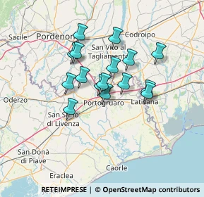 Mappa Via San Martino, 30026 Portogruaro VE, Italia (10.21563)
