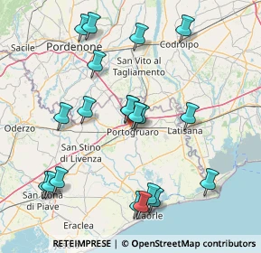 Mappa Via San Martino, 30026 Portogruaro VE, Italia (16.7575)