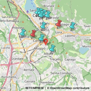 Mappa Via Felice Scolari, 22100 Como CO, Italia (2.02167)