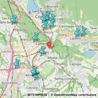 Mappa Via Felice Scolari, 22100 Como CO, Italia (2.42133)
