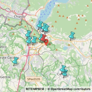 Mappa Via Felice Scolari, 22100 Como CO, Italia (3.69917)