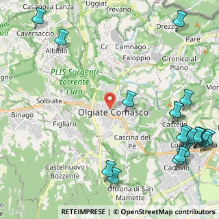 Mappa Via Battisti, 22077 Olgiate Comasco CO, Italia (3.238)