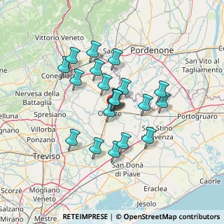 Mappa Via Pietro Mascagni, 31046 Oderzo TV, Italia (10.998)