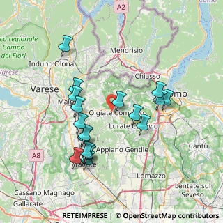 Mappa Via Fedele Martinelli, 22077 Olgiate Comasco CO, Italia (7.20889)