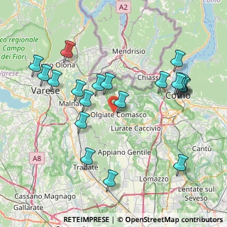 Mappa Via Fedele Martinelli, 22077 Olgiate Comasco CO, Italia (8.6425)