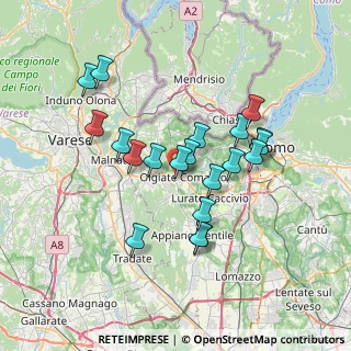 Mappa Via Fedele Martinelli, 22077 Olgiate Comasco CO, Italia (6.2995)