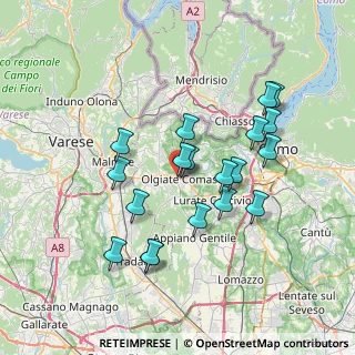 Mappa Via Fedele Martinelli, 22077 Olgiate Comasco CO, Italia (6.72947)