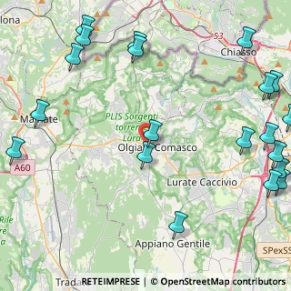 Mappa Via Fedele Martinelli, 22077 Olgiate Comasco CO, Italia (6.348)