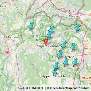 Mappa Via Fedele Martinelli, 22077 Olgiate Comasco CO, Italia (4.38636)