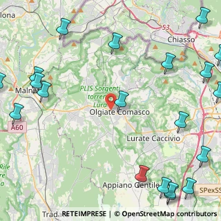 Mappa Via Fedele Martinelli, 22077 Olgiate Comasco CO, Italia (6.932)