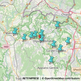 Mappa Via Fedele Martinelli, 22077 Olgiate Comasco CO, Italia (3.35455)