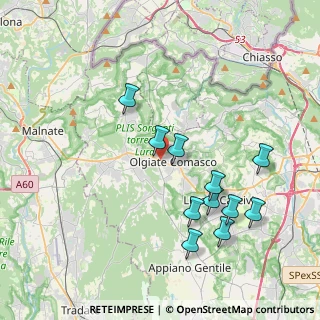 Mappa Via Fedele Martinelli, 22077 Olgiate Comasco CO, Italia (3.91091)